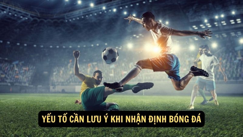 Yếu tố cần lưu ý khi nhận định bóng đá