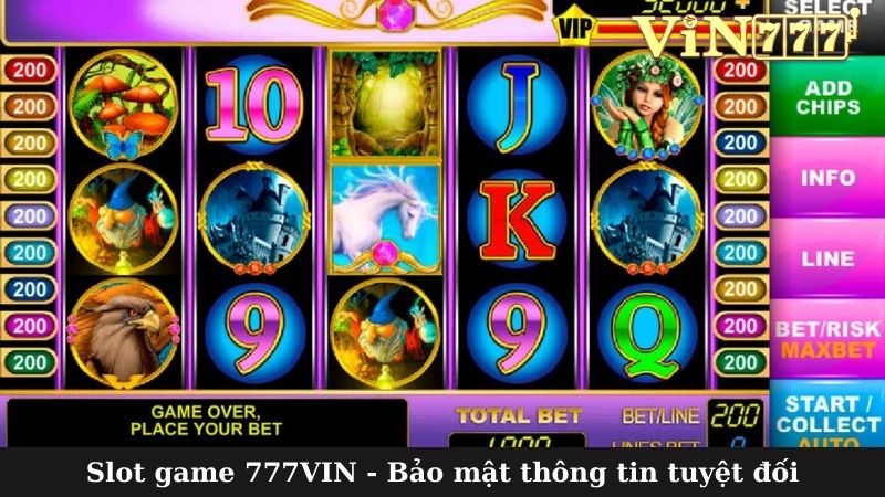 Slot game 777VIN - Bảo mật thông tin tuyệt đối